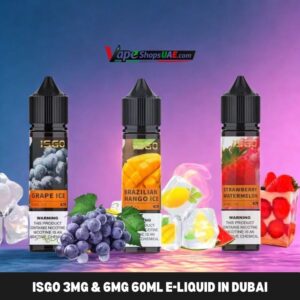 Isgo 60ml 3mg & 6mg E-Liquid In Dubai