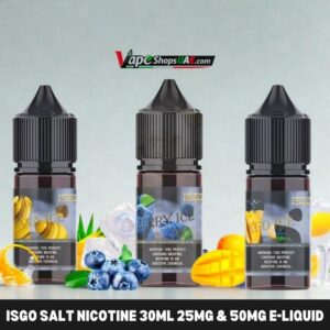 Isgo Salt nicotine 30ml 25MG & 50MG E liquid In Dubai
