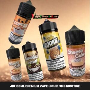 JDI 100ml Premium Vape Liquid 3mg Nicotine In The Dubai