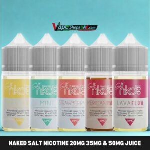 Naked Salt Nicotine 20MG 35MG & 50MG Juice In Dubai