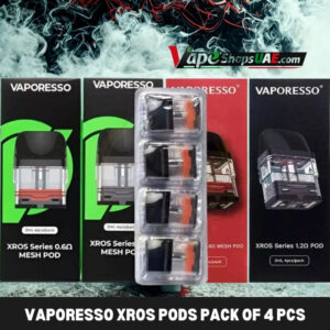 VAPORESSO-XROS-PODS-PACK-OF-4-PCS-2ml3ml-Replacement-Pod-Cartridge-in-Dubai-UAE
