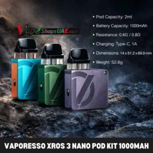 Vaporesso Xros 3 Nano Pod Kit 1000mAh Pod System in UAE