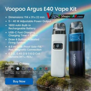 Voopoo Argus E40 Vape Kit 4ow in Dubai