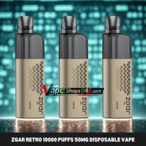 ZGAR Retro 10000 Puffs 50mg Disposable Vape in Dubai