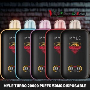 myle turbo 20000 puffs 50mg disposable vape in dubai