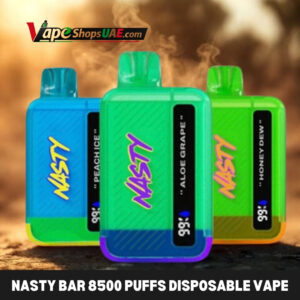 nasty bar 8500 puffs 20 mg and 50 mg disposable vape in uae