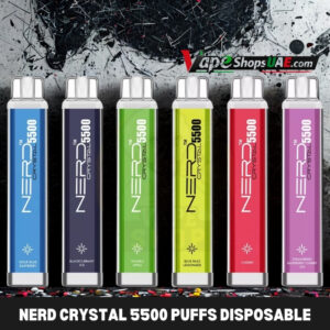 nerd crystal 5500 puffs disposable vape in dubai uae