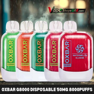 oxbar g8000 disposable 50mg 8000puffs rechargeable vape in dubai uae