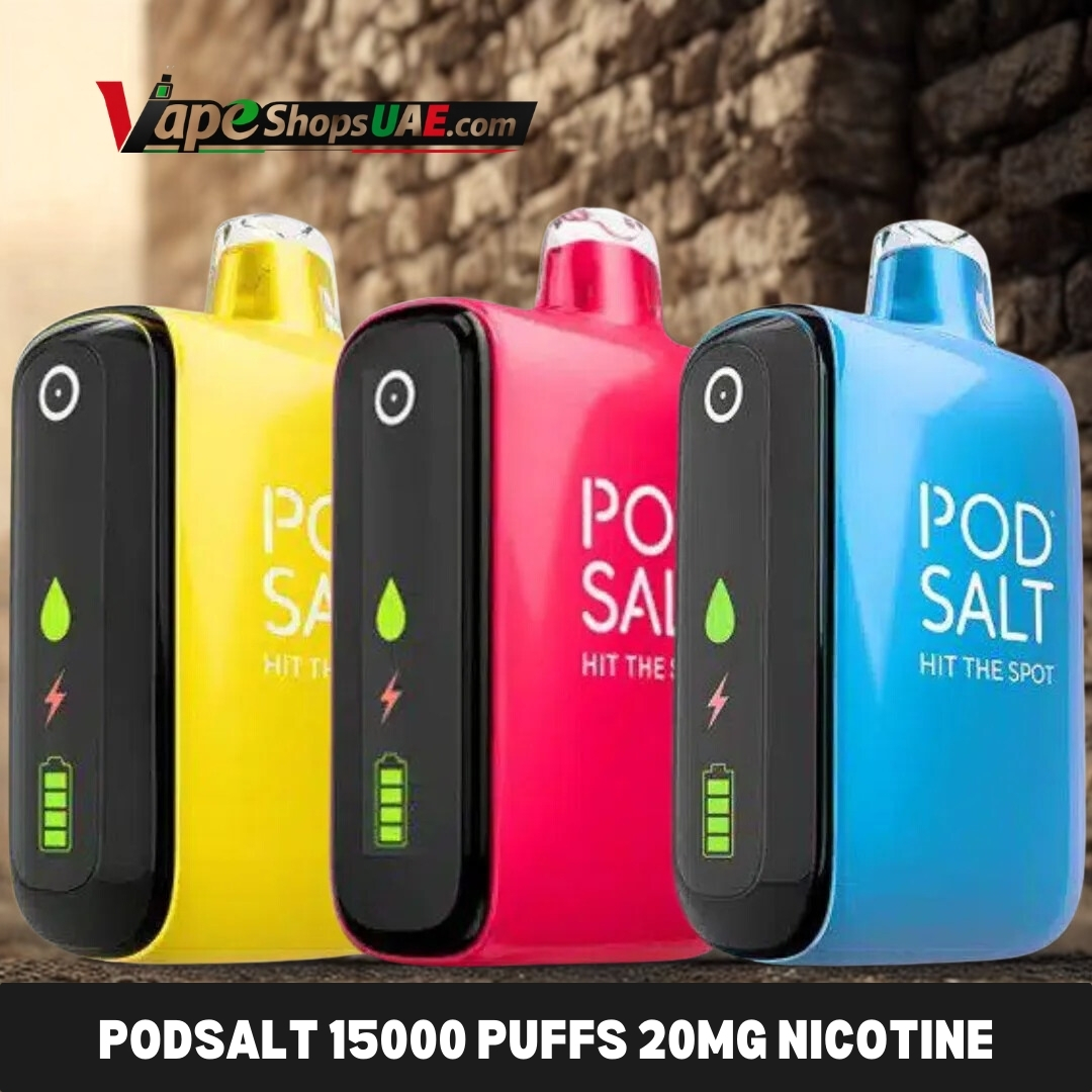 podsalt 15000 puffs 20mg nicotine disposable vape in uae