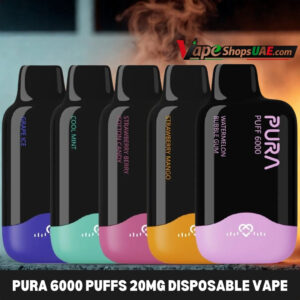 pura 6000 puffs 20mg disposable vape in uae
