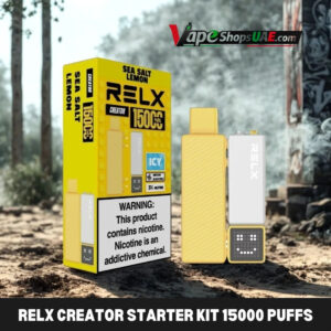 relx creator starter kit 15000 puffs disposable vape in uae