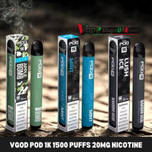 vgod pod 1k 1500 puffs 20mg nicotine disposable vape in uae