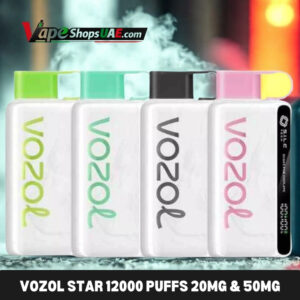 vozol star 12000 puffs 20mg and 50mg disposable vape in dubai