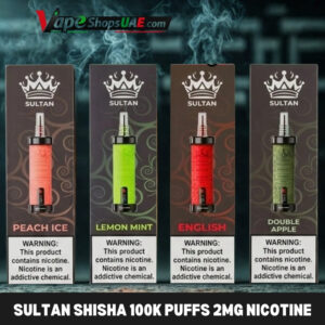 xtra sultan shisha dtl 100k puffs 2mg nicotine triple mesh vape in uae