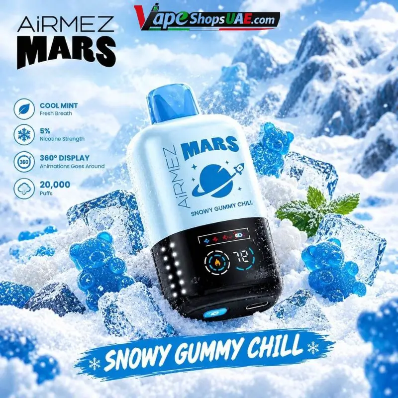Airmez-Mars-20000-Puffs-Disposable-Vape-in-Dubai-snowy-gummy-chill.