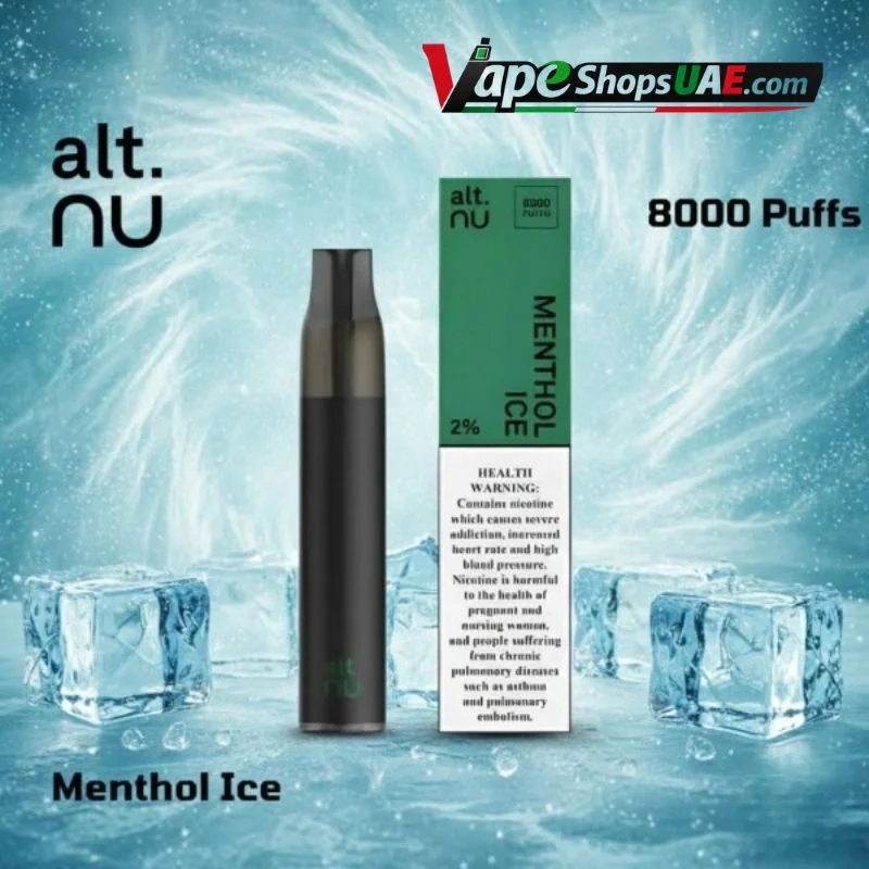 Alt-Nu-8000-Puffs-Disposable-Vape-20mg-in-DUBAI-UAE-menthol-ice.