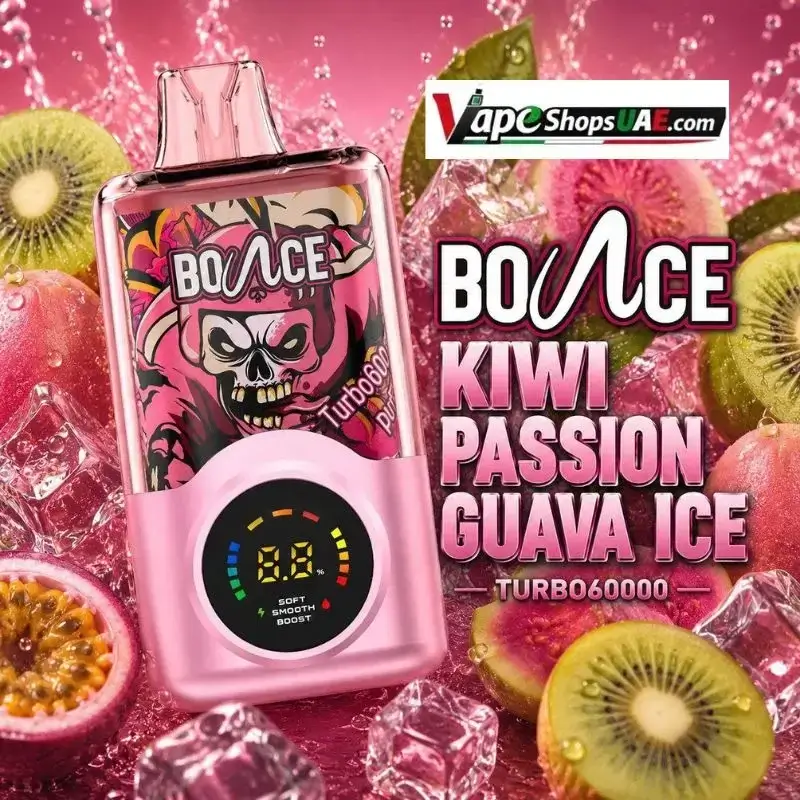 Bounce-Turbo-60k-Puffs-20mg-Disposable-Vape-in-Dubai-kiwi-passion-guava-ice