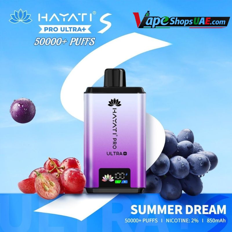 Hayati pro ultra plus 50000 puffs 20MG nicotine In Dubai Summer Dream