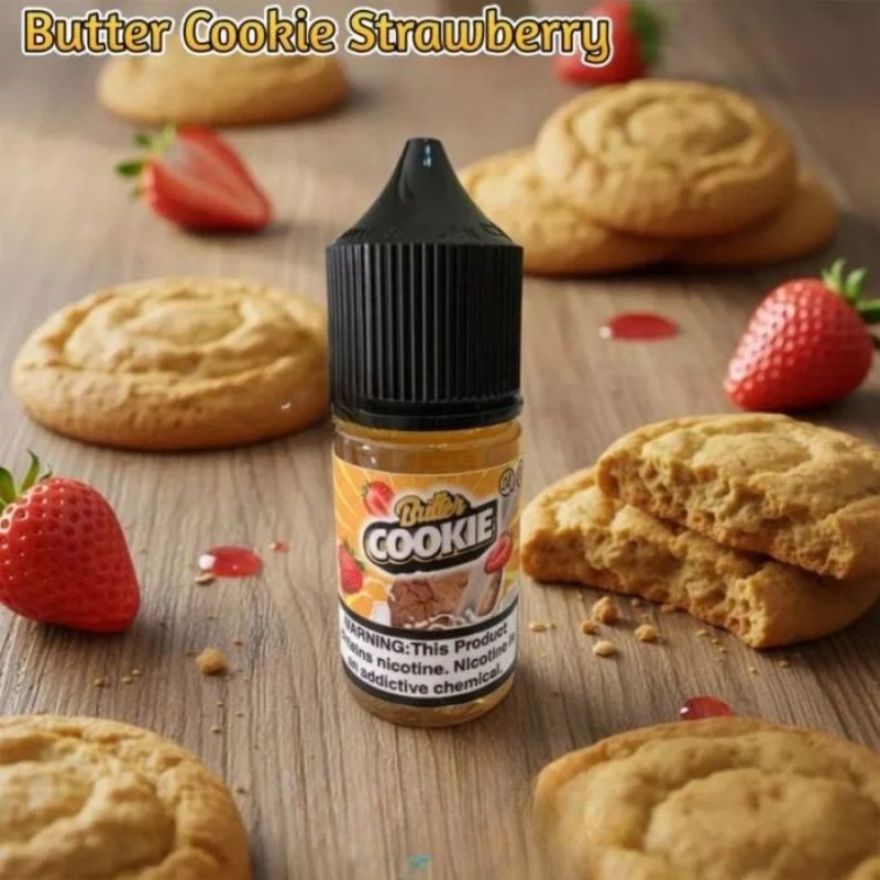 JDI Salt Nicotine 30ml E-liquid 25mg and 50mg Butter Cookie Strawberry