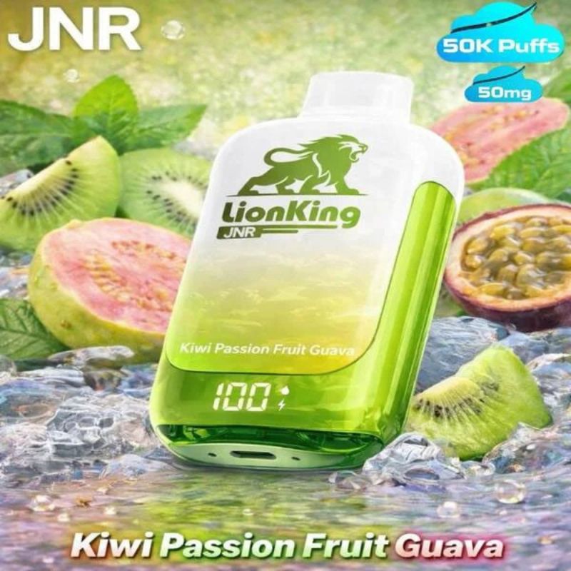 JNR lion king 50000 puffs 50mg nicotine KIWI PASSION GUAVA