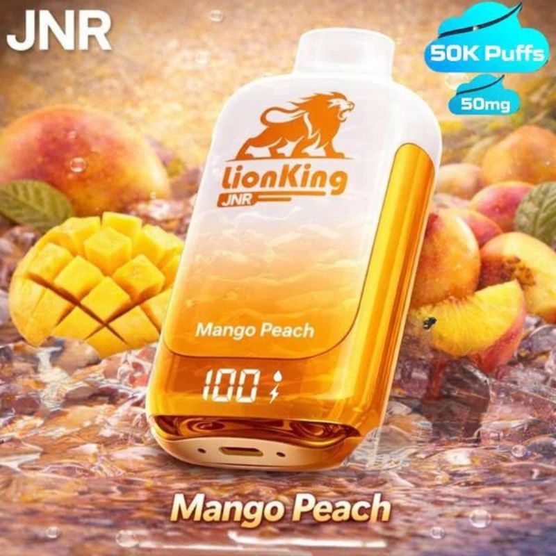 JNR lion king 50000 puffs 50mg nicotine MANGO PEACH