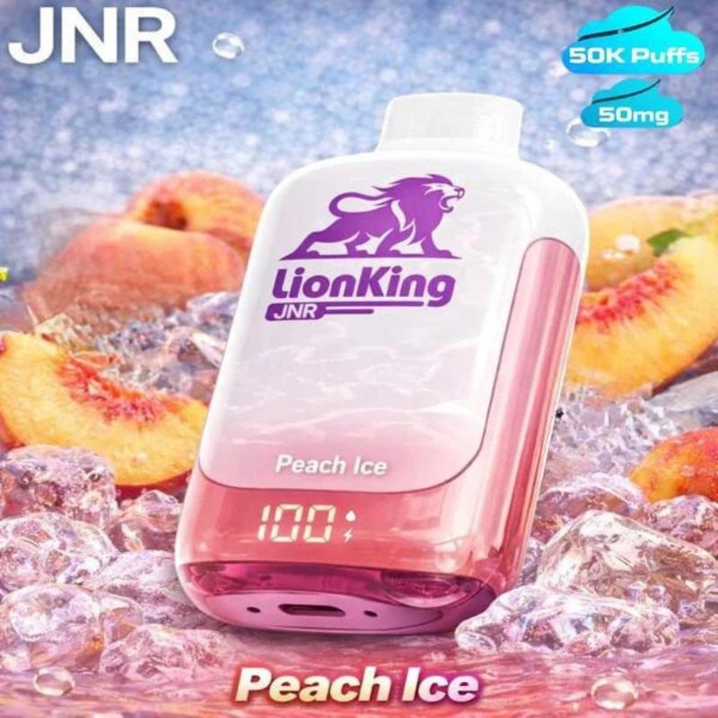JNR lion king 50000 puffs 50mg nicotine PEACH ICE