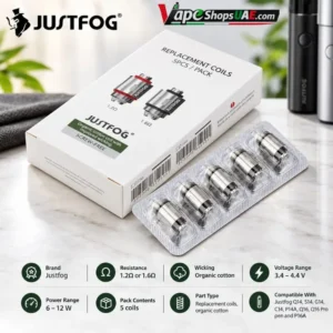 Justfog-Q16-Replacement-Coils-1.2-and-1.6-Ohm-in-Dubai
