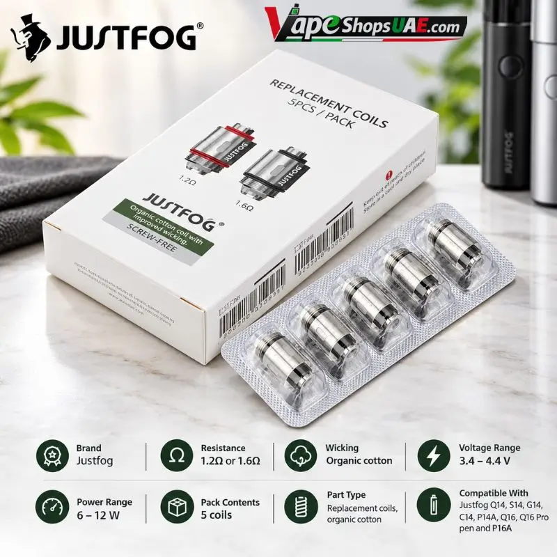 Justfog-Q16-Replacement-Coils-1.2-and-1.6-Ohm-in-Dubai