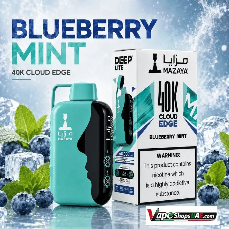 Mazaya-40k-Deep-Lite-20mg-Disposable-Vape-in-Dubai-blueberry-mint