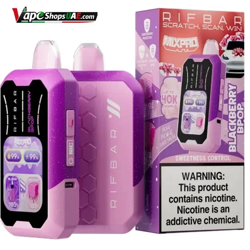 Rifbar-Mixpro-40K-50mg-Disposable-Vape-in-UAE-blackberry-bpop