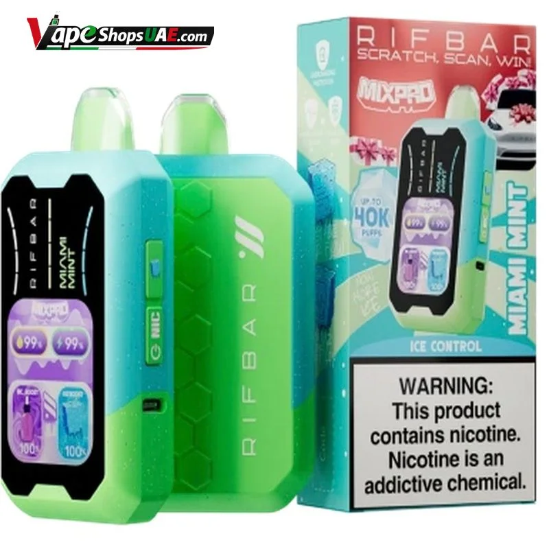 Rifbar-Mixpro-40K-50mg-Disposable-Vape-in-UAE-miami-mint