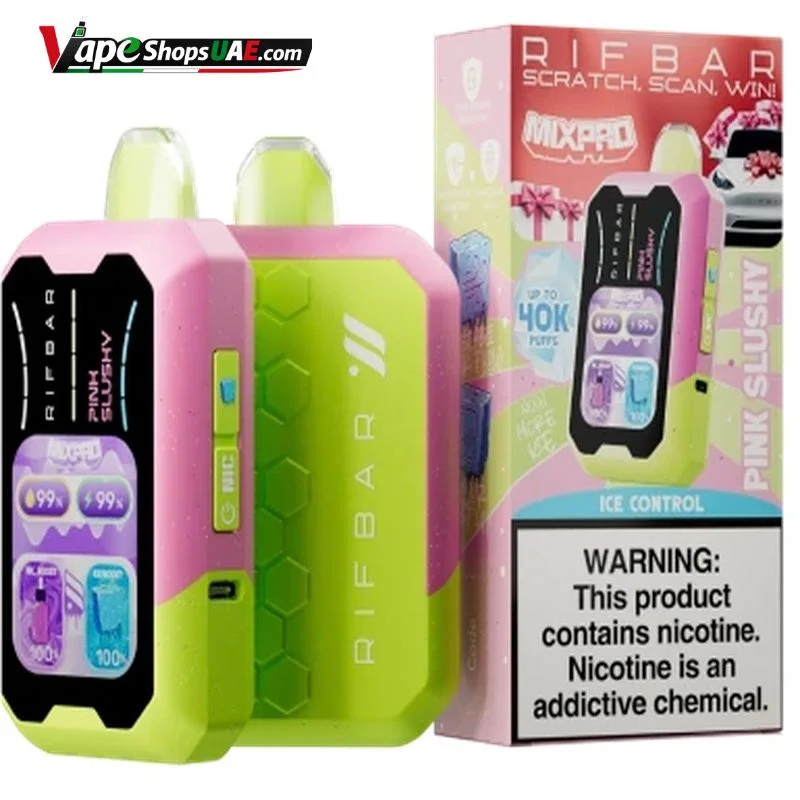 Rifbar-Mixpro-40K-50mg-Disposable-Vape-in-UAE-pink-slushy