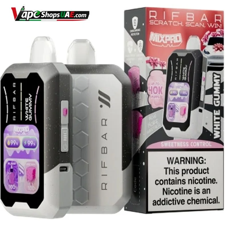 Rifbar-Mixpro-40K-50mg-Disposable-Vape-in-UAE-white-gummy.