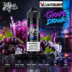 Ruthless 120ml E-Liquid 3mg and 6mg in Dubai