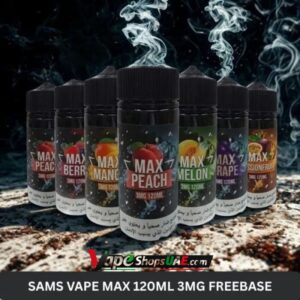 SAMS Vape Max 120ml 3mg Freebase E-Liquid