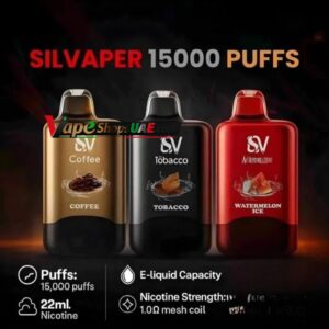 Silvaper 15000 Puffs 20mg nicotine Disposable Vape