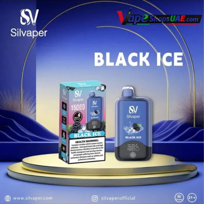 Silvaper 15000 Puffs 20mg nicotine Disposable Vape Black Ice