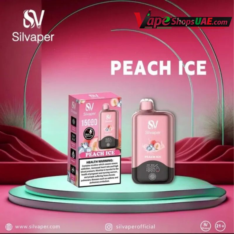 Silvaper 15000 Puffs 20mg nicotine Disposable Vape Peach Ice