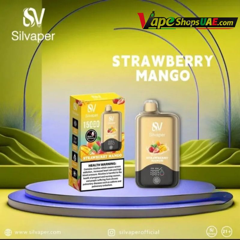 Silvaper 15000 Puffs 20mg nicotine Disposable Vape Strawberry Mango