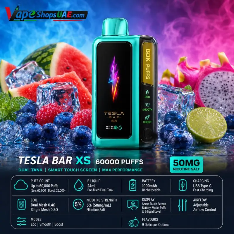 Tesla-Bar-XS-60000-Puffs-Disposable-Vape-50mg-in-Dubai.