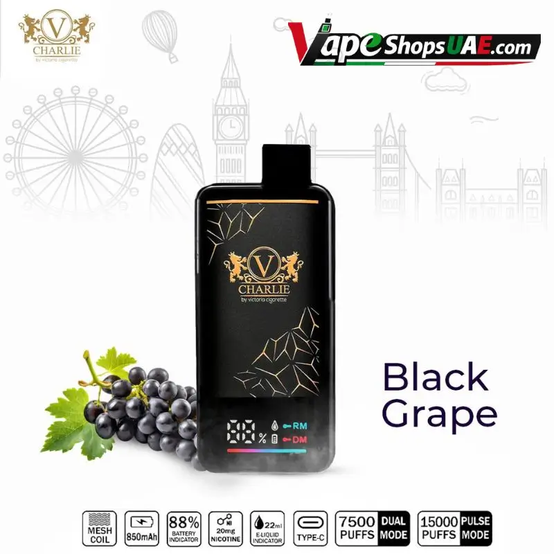 Vapes-Bar-Ghost-Pro-3500-Puffs-Disposable-Vape-20mg-in-Dubai-black-grape