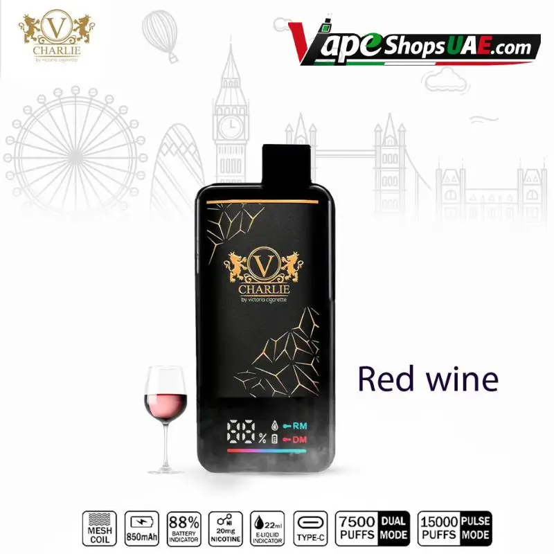 Vapes-Bar-Ghost-Pro-3500-Puffs-Disposable-Vape-20mg-in-Dubai-red-wine