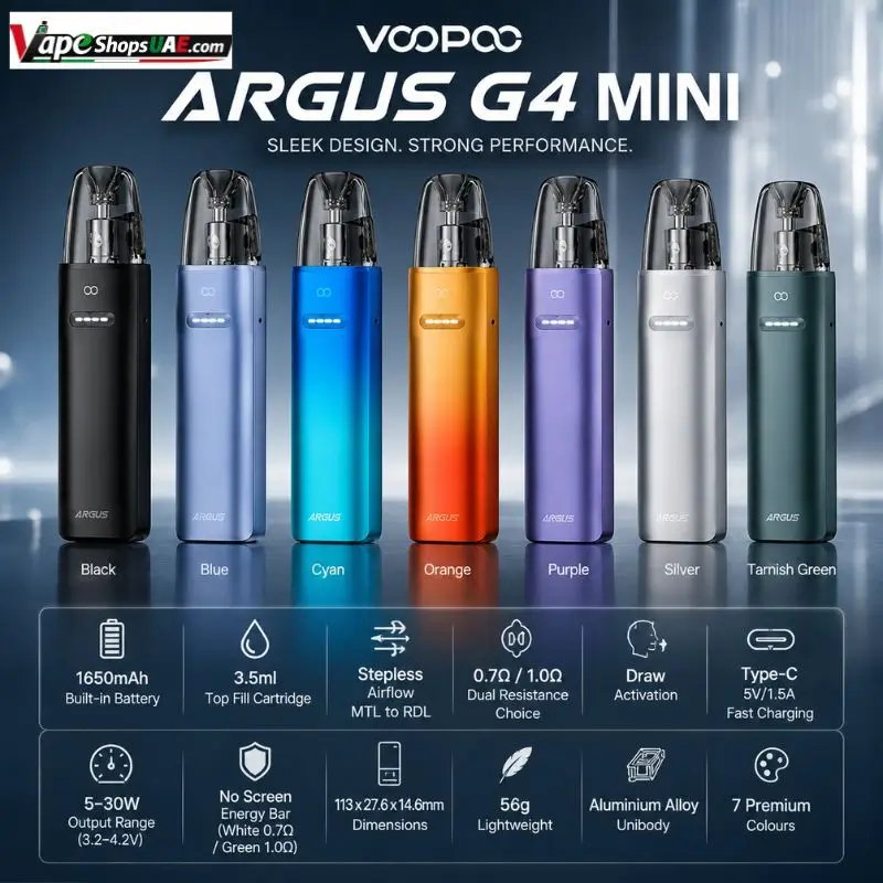 Voopoo-Argus-G4-Mini-Kit-1650mAh-30W-in-Dubai.