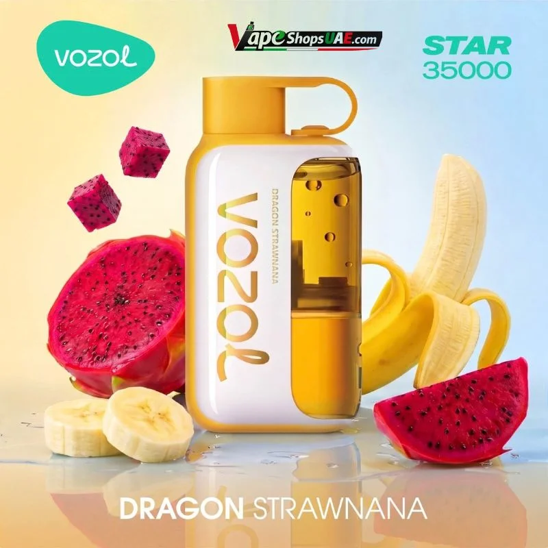Vozol-Star-35000-Puffs-50mg-Nicotine-Disposable-Vape-dragon-strawnana