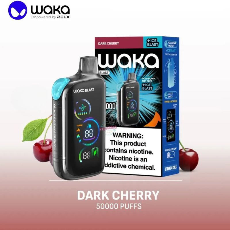 Waka Blast 50000 Puffs Disposable Vape Dark Cherry