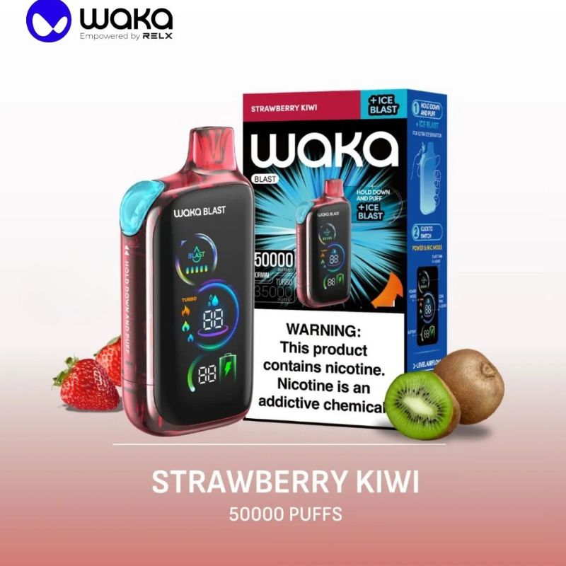 Waka Blast 50000 Puffs Disposable Vape Strawberry Kiwi