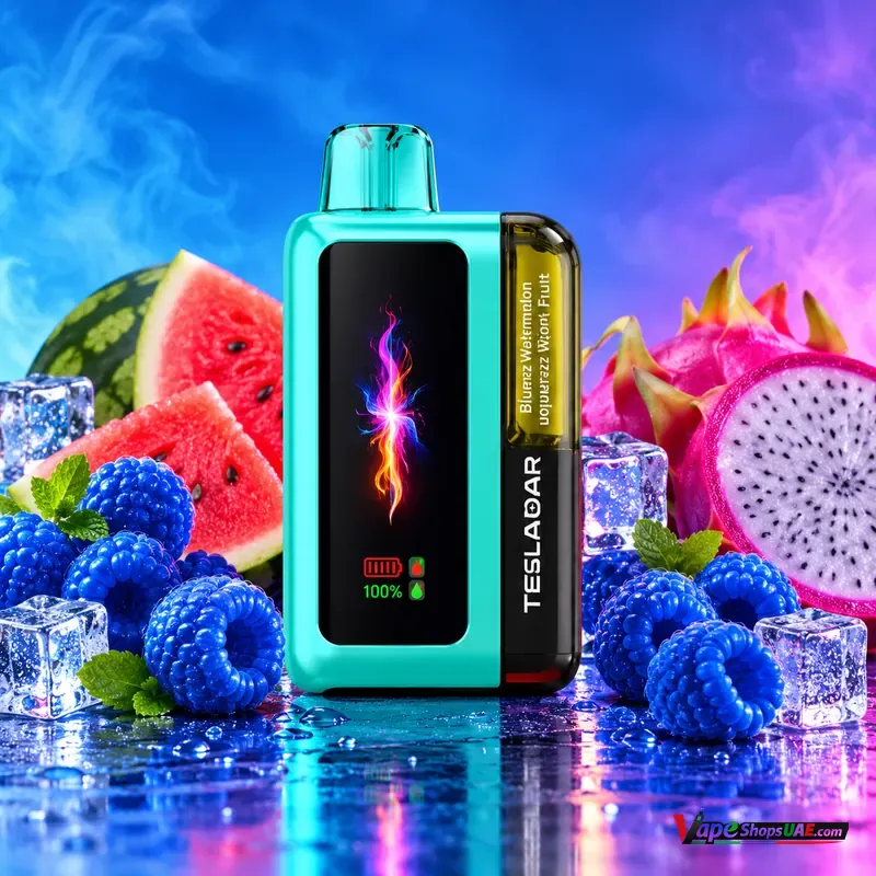 tesla-bar-xs-60000-puffs-disposable-vape-50mg-in-dubai-bluerazz-watermelon-dragon-fruit