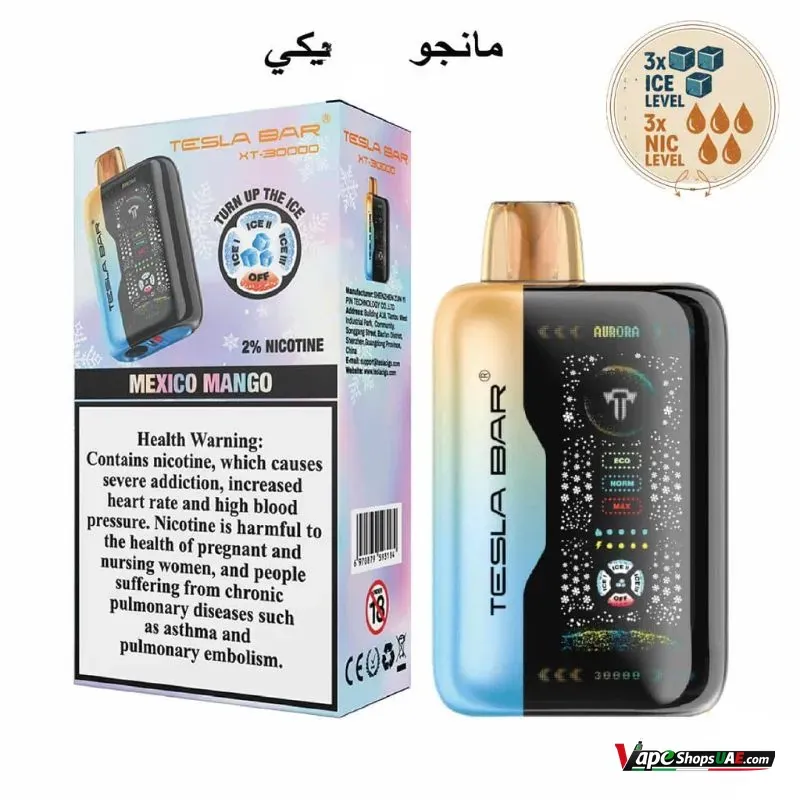 tesla-bar-xt-30000-puffs-disposable-vape-20mg-in-dubai-mexico-mango.