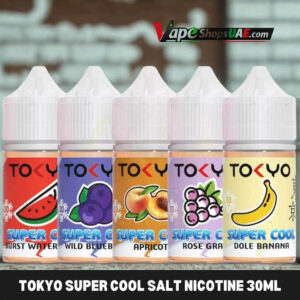 tokyo super cool salt nicotine 30ml vape juice 35mg and 50mg e liquid in dubai uae